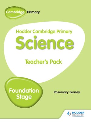 cover image of Hodder Cambridge Primary Science Teacher's Pack Foundation Stage